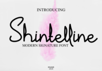 Shintelline Font - Featured Image