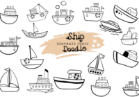 Ship Doodle Font - Featured Image