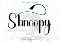 Shnoopy Font - Featured Image