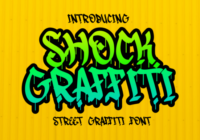 Shock Graffiti Font - Featured Image