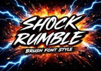 Shock Rumble Font - Featured Image