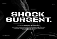 Shock Surgent Font - Featured Image