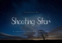 Shooting Star Font - Featured Image