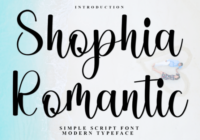 Shophia Romantic Font - Featured Image
