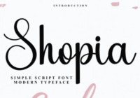 Shopia Font - Featured Image