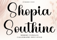Shopia Southine Font - Featured Image