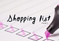Shopping List Font - Featured Image