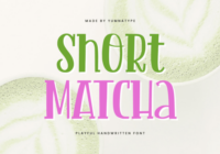 Short Matcha Font - Featured Image