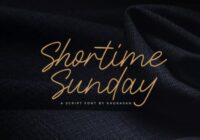 Shortime Sunday Font - Featured Image