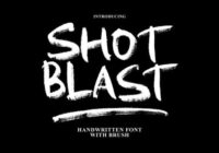Shot Blast Brush Font - Featured Image