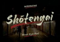 Shotengai Brush Font - Featured Image