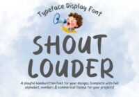 Shout Louder Font - Featured Image