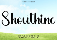 Shouthine Font - Featured Image