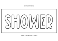 Shower Font - Featured Image