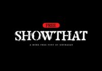 Showthat Font - Featured Image