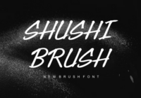 Shushibrush Font - Featured Image