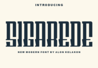 Sigarede Font - Featured Image
