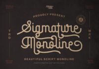 Sigmature Monoline Font - Featured Image