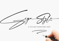 Sign Style Font - Featured Image