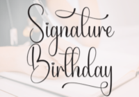 Signature Birthday Font - Featured Image
