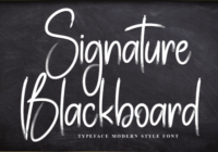 Signature Blackboard Font - Featured Image