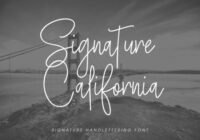 Signature California Font - Featured Image