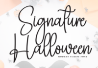 Signature Halloween Font - Featured Image