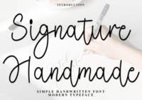 Signature Handmade Font - Featured Image