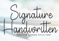 Signature Handwritten Font - Featured Image