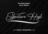 Signature High Font - Featured Image