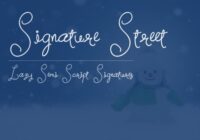 Signature Street Font - Featured Image