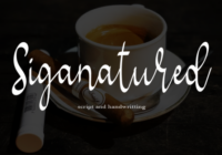 Signatured Font - Featured Image