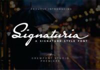 Signaturia Font - Featured Image