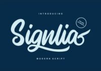 Signlia Font - Featured Image