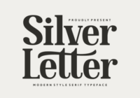 Silver Letter Font - Featured Image