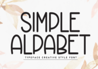 Simple Alpabet Font - Featured Image