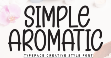 Simple Aromatic Font - Featured Image