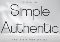 Simple Authentic Font - Featured Image