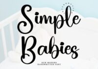 Simple Babies Font - Featured Image