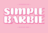 Simple Barbie Font - Featured Image