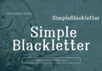 Simple Blackletter Font - Featured Image