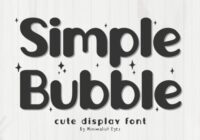 Simple Bubble Font - Featured Image