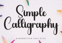 Simple Calligraphy Font - Featured Image