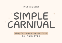 Simple Carnival Font - Featured Image