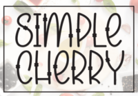 Simple Cherry Font - Featured Image