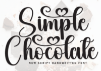 Simple Chocolate Font - Featured Image