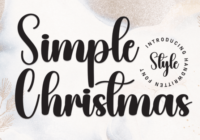 Simple Christmas Font - Featured Image