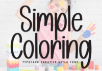 Simple Coloring Font - Featured Image