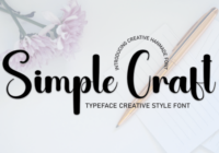 Simple Craft Font - Featured Image