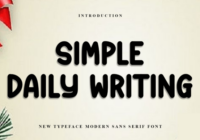 Simple Daily Writing Font - Featured Image
